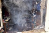 22 огнеборца тушили квартиру в будущей расселенке на Судоремонтной в Вологде (ФОТО)