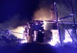 В Никольском районе сегодня утром дотла сгорел жилой дом