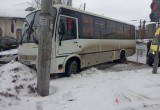 Пассажирский автобус с больным водителем попал в ДТП на ул.Чернышевского 