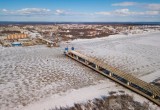 Аэросъемка возведения Архангельского моста в Череповце впечатляет и завораживает