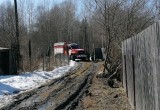 Сегодня в Вологде сгорел дачный дом в микрорайоне Лукьяново  