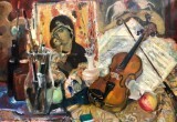 Выставка картин Ацбеха Тесфае проходит в Петербурге в СПбГУПТД.
