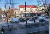 На улице Горького в Вологде встречную полосу не поделили два "корейца" 