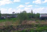 Опасная свалка рядом со станцией Вологда2