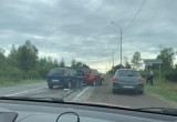 Череповчан предупреждают о пробке на выезде из города  