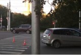 Опубликовано видео ДТП в центре Вологды, где пострадала молодая пара   