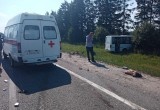 Опубликовано видео с места смертельного ДТП на трассе М-8 в Вологодском районе  