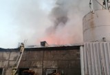В Соколе полностью сгорела пилорама на улице Добролюбова  