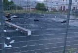 Вандалы уничтожили спортивную площадку в Вологде