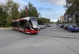 На улицы Череповца выехал новый трамвай с Олегом Кувшинниковым