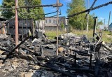 В Вологодской области из-за неисправной печи сгорел гараж  