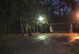 В парке Ветеранов появилось освещение на центральной аллее  