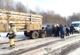 В Вологодской области старичок на «Патриоте» влетел в лесовоз и едва не убил двух пассажиров 