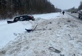 Из-за дурака на трассе М-8 под Вологдой два человека с переломами надолго в травматологии    