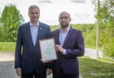 Гигантский портрет героя Великой Отечественной войны торжественно открыли на въезде в Кадников