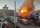 МЧС опубликовало видео с коптера и новую информацию о сгоревшем речном вокзале в Вологде