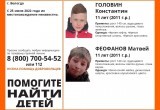 В Вологде продолжаются поиски двух пропавших детей