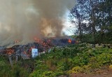 В Грязовецком районе второй день пытаются потушить вспыхнувшую свалку