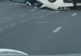 Жесткое ДТП  с перевертышем на проспекте Победы потрясло очевидцев