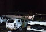 В полтретьего ночи на Вологодчине горели три автомобиля, один спасти не удалось…