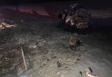 Микроавтобус с пассажирами сгорел на трассе Вологда-Медвежьегорск