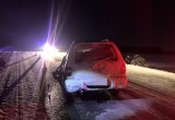 Микроавтобус с пассажирами сгорел на трассе Вологда-Медвежьегорск