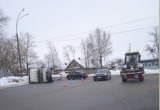 В Вологде в результате ДТП перевернулась «ГАЗель», но пострадал водитель второго автомобиля