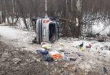 В Вологодской области водитель иномарки закончил свою жизнь в кювете федеральной трассы