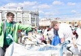 Более 1 тонны вторсырья было собрано в рамках «Экопарка» на площади Революции в Вологде