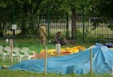 В центре крупного города Вологодской области охотоведы завалили лосенка