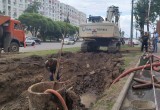 Сотрудникам «Водоканала» удалось победить потоп на улице Ленинградской
