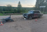 В Вологодской области после жесткого столкновения питбайка и "Жигулей в больницу увезли двух подростков