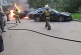 В Вологде на Костромской улице загорелась машина