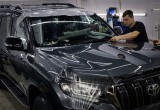 Новый Toyota Land Cruiser Prado. Немного процесса работ по оклейке зон риска, полной шумоизоляции.