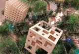 В Вологде студенты украсили елку необычными "архитектурными" игрушками