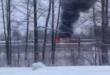 "Ни дня без пожара". В Вологде горят постройки для рабочих в районе "Ленты"
