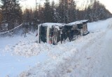 Бензовоз с полной загрузкой слетел в кювет в Грязовецком округе