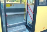 На Вологодчине ищут хулигана, разбившего стекло в дверях автобуса на Советском проспекте, так как полиция не может его найти