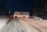 В Вологодской области бессовестный старичок на «Калине» разнес автобус ПАЗ с пассажирами