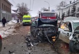Новое видео момента смертельной аварии в центре Вологды: куда гнал погибший водитель такси