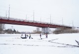 К ледорезным работам приступили на реке Вологде (фото)