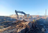 Появилось новое видео и подробности пожара на складе пиломатериалов в Гришино под Вологдой