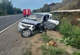 Видео серьезного ДТП на трассе в Вологодской области опубликовано в соцсетях