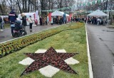 Цветы памяти и шлем героя украсили Вологду к 9 Мая