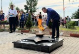 В День памяти и скорби в селе Мякса зажгли Вечный огонь