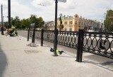 В Вологде улицу Мира дополняют новыми элементами благоустройства
