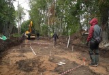 Работы по благоустройству набережной реки Вологды идут в ежедневном режиме