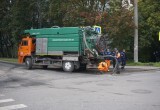 Прорыв теплосетей на улице Герцена устраняют коммунальщики 
